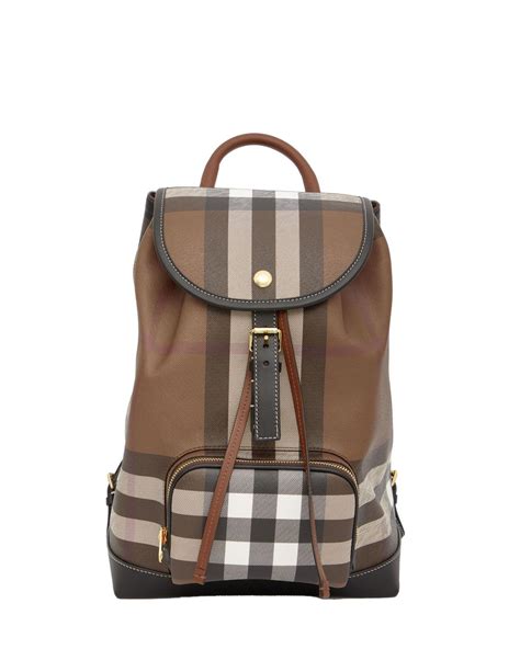 zaino donna burberry|Zaino Check (Beige archivio/marrone radica) .